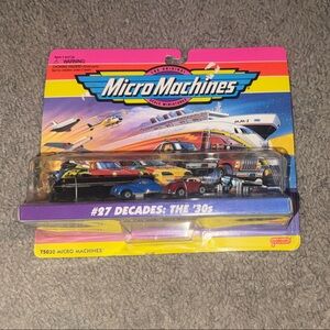 Micro Machines 1930s Toy Car Set - Multicolor